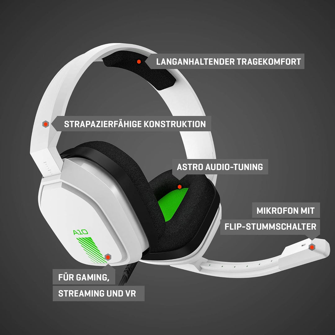ASTRO Gaming A10 Gaming-Headset mit Kabel, Leicht & Robust, ASTRO Audio, Dolby ATMOS, 3,5mm Anschlus