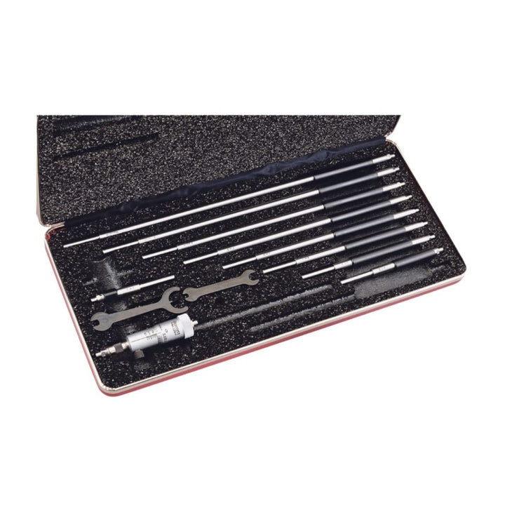 Starrett 124BZ Vollstab-Nonius-Innenmessschrauben-Set, 2-12" Bereich, 0,001" Teilung, +/-0,0001" Gen