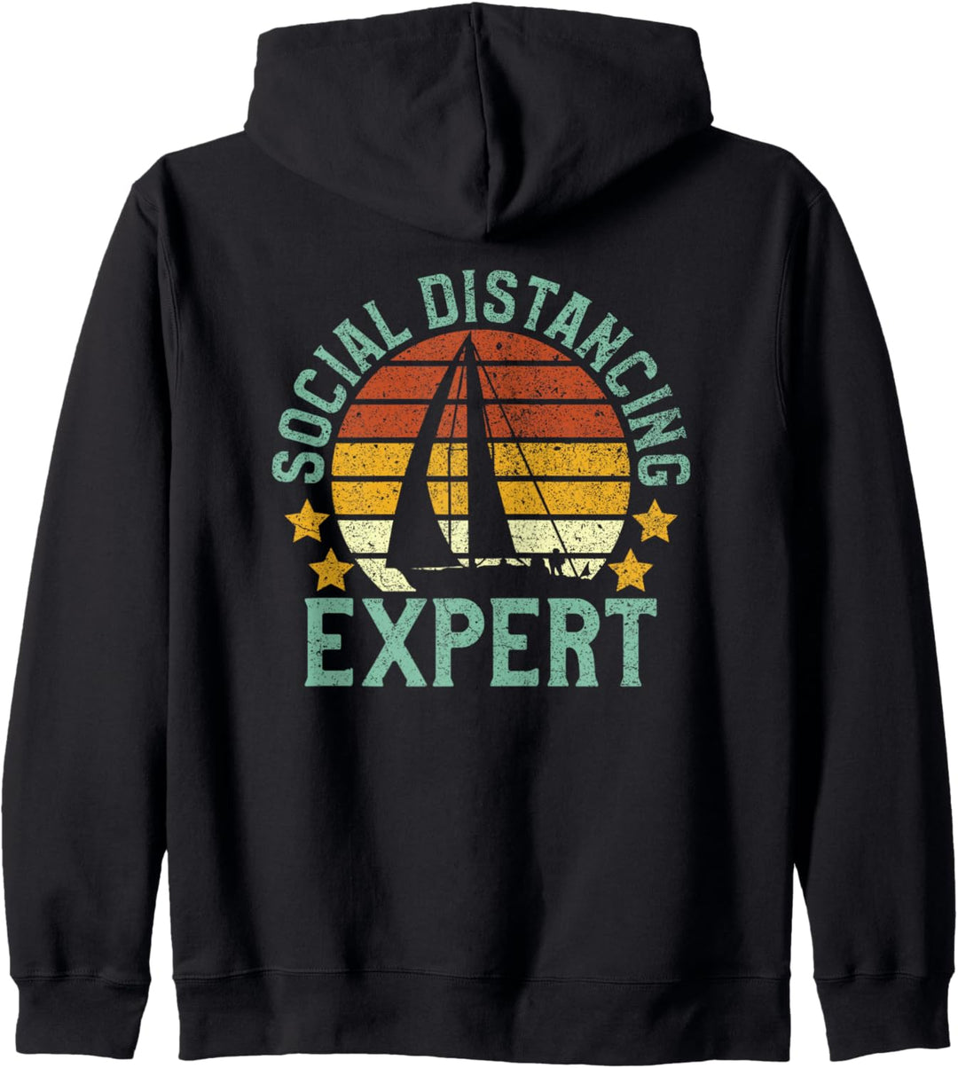 Sailing Social Distancing Tee Sail Boat Owner Gift Sailor Kapuzenjacke