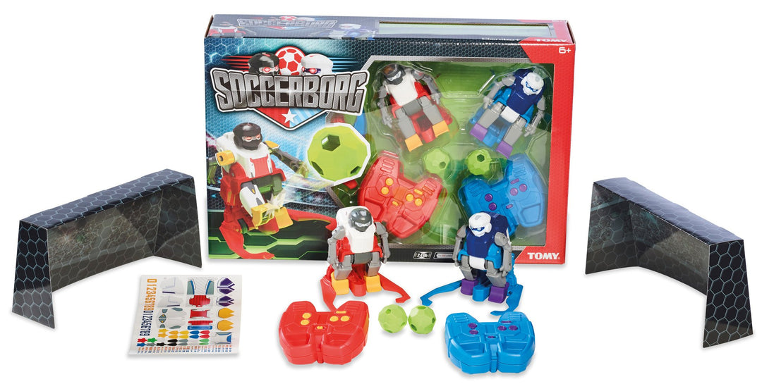 TOMY Soccerborg Roboter Spielzeug für Kinder – Ferngesteuerte Spielzeugroboter ab 6 Jahren – Zwei Fu