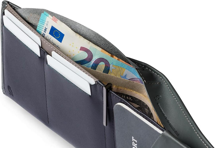 Bellroy Travel Wallet – Reisebrieftasche (Reisepass, Bordkarten, Scheine, Karten und Stift) Everglad