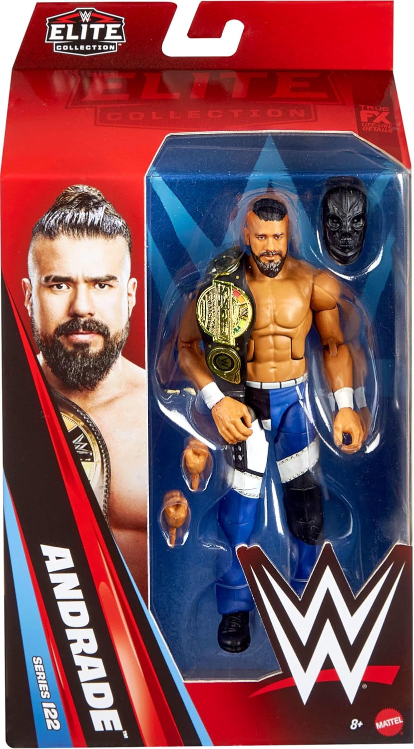 Mattel WWE Elite Actionfigur & Zubehör, Serie #122 Set, 15,2 cm grosses Sammlerstück Andrade mit 25
