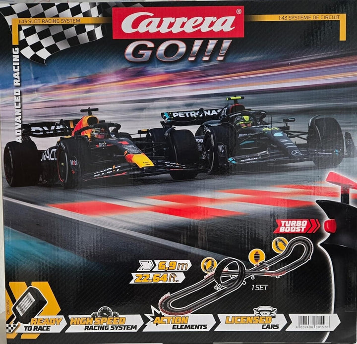 Carrera GO!!! Advanced Racing Rennbahn - Formel 1 - Red Bull RB19 - Mercedes AMG - Modell: 20080157