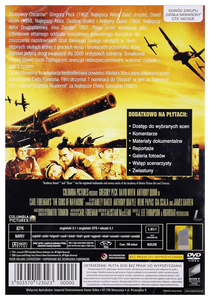 Guns of Navarone, The [Region 2] (IMPORT) (Keine deutsche Version), DVD