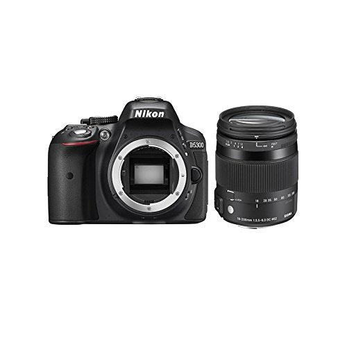 Nikon D5300 + 18 – 200 mm F3.5 – 6.3 DC Makro OS HSM-Set Kamera SLR 3000 MP CMOS 6000 x 4000pixels s