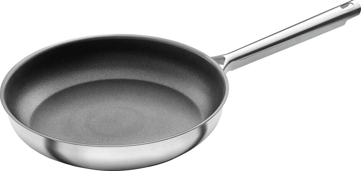 ZWILLING TrueFlow Bratpfanne, 24 cm, Antihaftbeschichtung, Induktionsgeeignet, Edelstahl, Silber/Sch