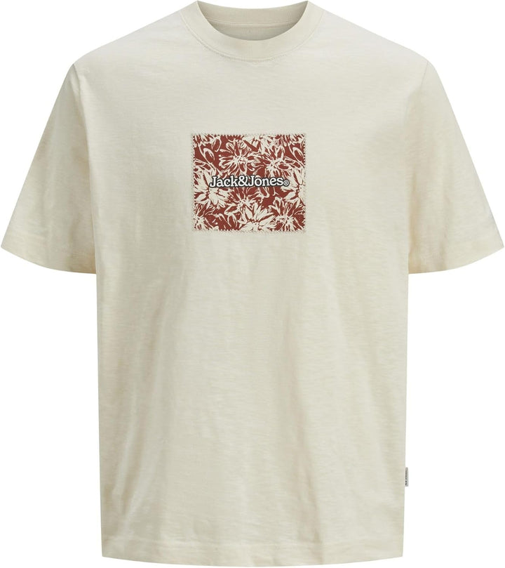 JACK & JONES Male T-Shirt 3er-Pack Logo T-Shirt XS Antique White, XS Antique White