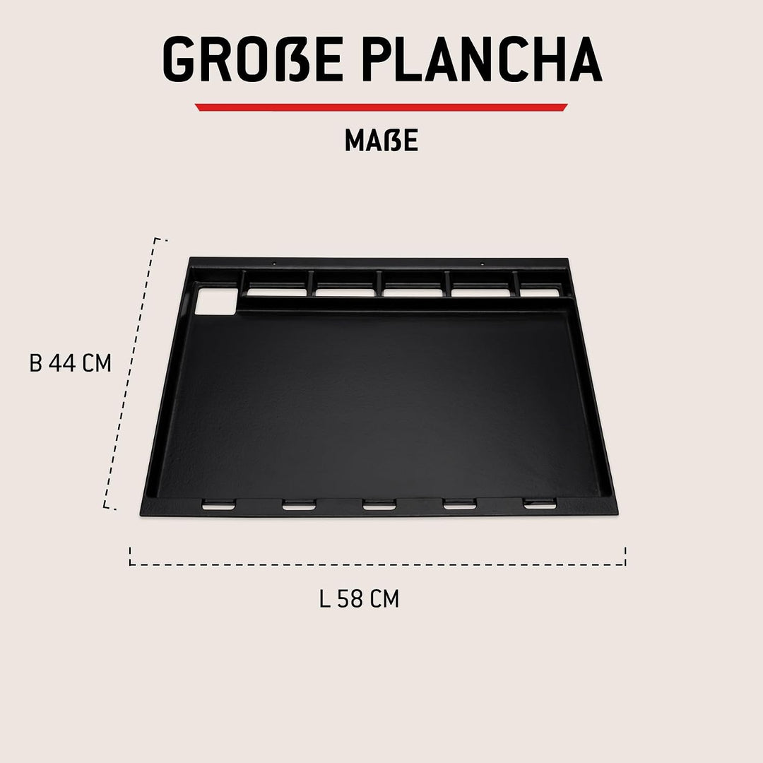 Weber Plancha Vollformat für Spirit 300 und Searwood Serie - gleichmässige Hitze, grosse Fläche für