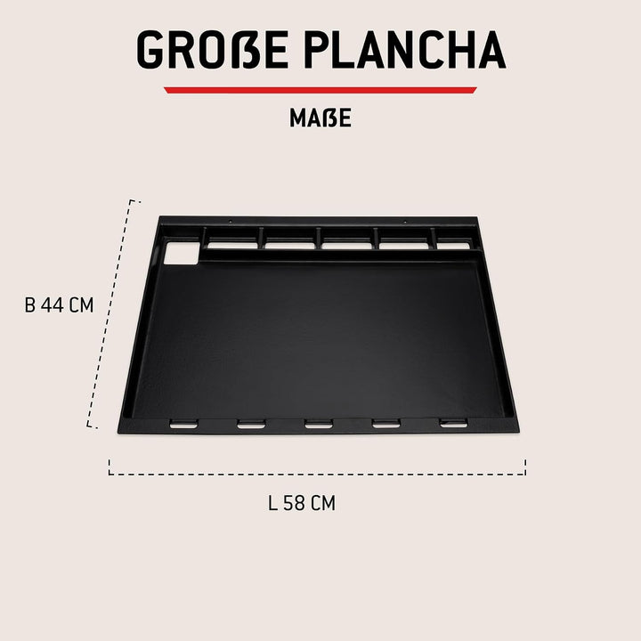 Weber Plancha Vollformat für Spirit 300 und Searwood Serie - gleichmässige Hitze, grosse Fläche für