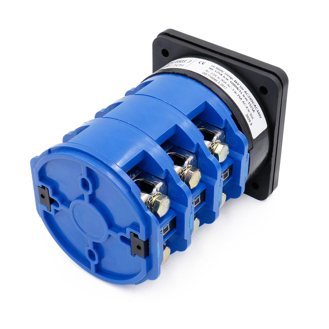 Heschen Drehbarer Wechselschalter für Nockenschalter LW28-125/D303.3, 125A, 660V Wechselstrom, Ein/A