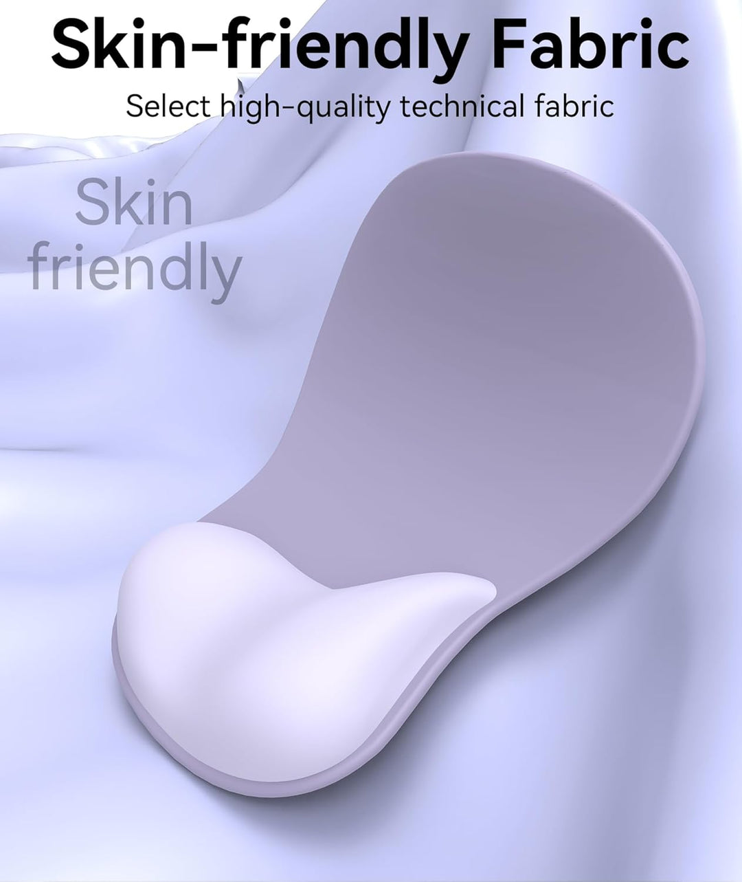 Mauspad mit Gelkissen,Ergonomisches Mousepad mit handauflage mit weichem Gelpolster,rutschfester Bas