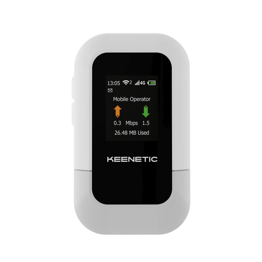 Modem Keenetic KN-5110-01-EU Mobiler 4G-Hotspot mit Wi-Fi 6, 4G