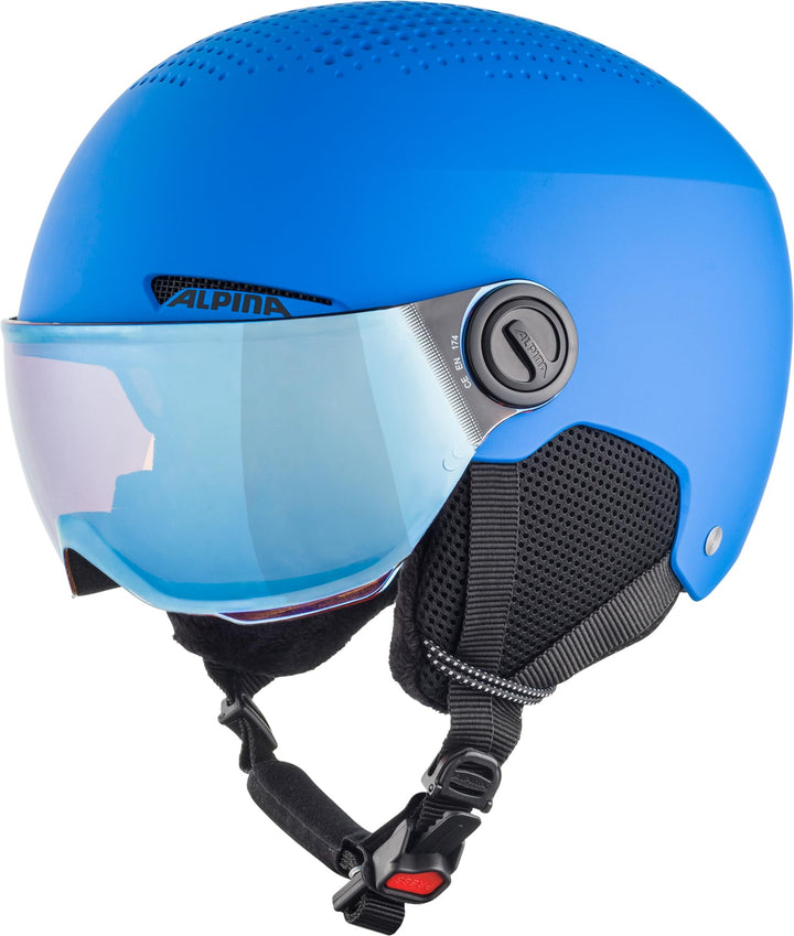 ALPINA ZUPO VISOR Q-LITE - Hochwertiger & Leichter Skihelm Mit Kontrastverstärkendem Visier Für Kind