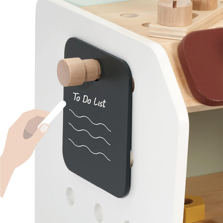 Classic World Werkzeugbank Kinder ab 3 Jahre | Holz Spielzeug mit 29 Teilen | Montessori Spielzeug|