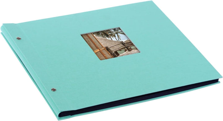 goldbuch 28507 Schraubalbum mit Fensterausschnitt, Bella Vista Trend, 39 x 31 cm, Fotoalbum mit 40 s
