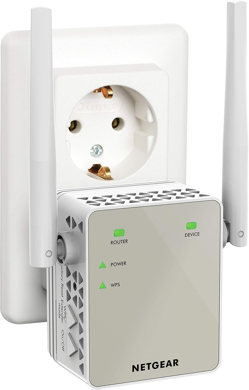 NETGEAR WLAN Repeater EX6120 WLAN Verstärker, AC1200 Dual Band WiFi, Abdeckung 2 bis 3 Räume & 20 Ge
