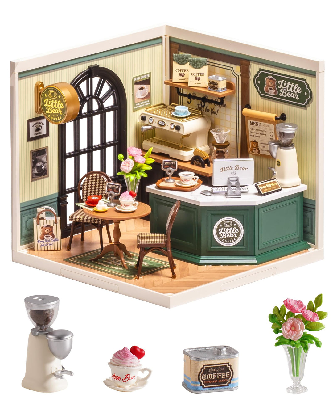 Rolife Super Creator DIY Miniature House Miniatur Haus Bausatz Selber Bauen Deko für Schreibtisch Bü