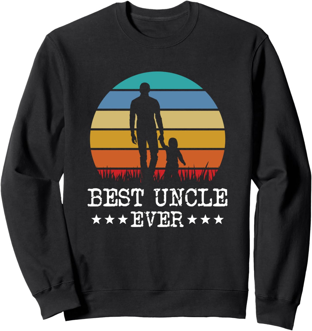 Retro Bester Onkel Nichte Neffe Bruder Verwandte Familie Sweatshirt
