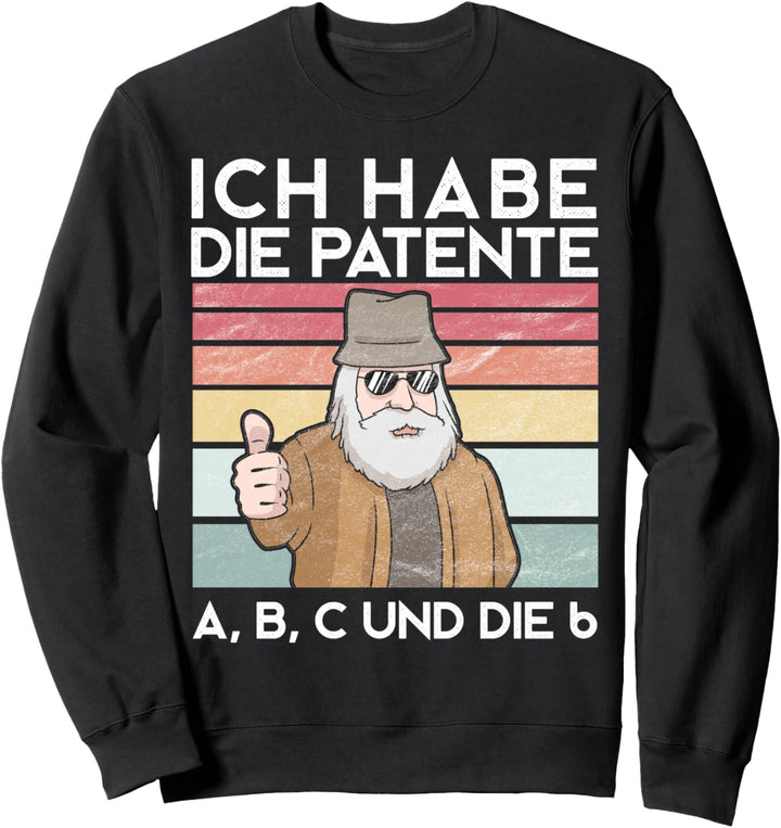 Patent A B C Und Die 6 Kapitän Zur See Hamburg Geschenk Sweatshirt