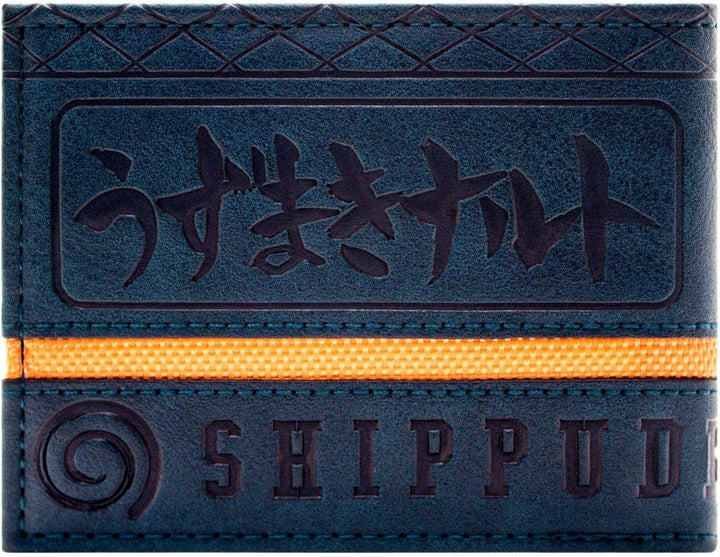 Shinobi Ninja Uzumaki Clan Swirl Crest Konoha Metallabzeichen Emblem Geldbörse/Geldbeutel Zweifach I