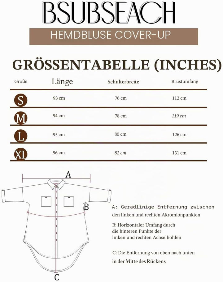 Bsubseach Badeanzug Coverup für Frauen Badeanzug Cover Up Button Down Shirt Kleider Swiss Dot Hell B