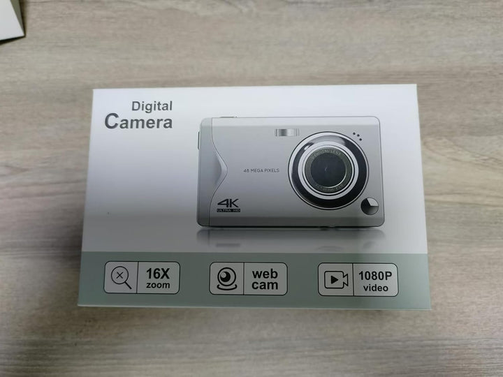 Digitalkamera, 48MP 1080P Full HD-Kamera, 32GB TF-Karte, 3,0-Zoll-Bildschirm, tragbare Kompaktkamera
