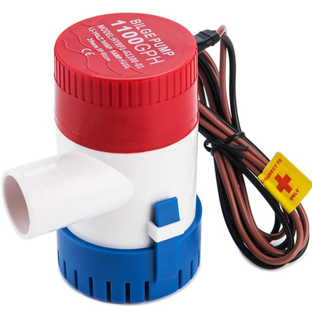 DCHOUSE 1100GPH Bilgenpumpe, elektrisch, 12 V DC, Bootspumpe, Tauchpumpe, Meerwasserpumpe, Solarpump