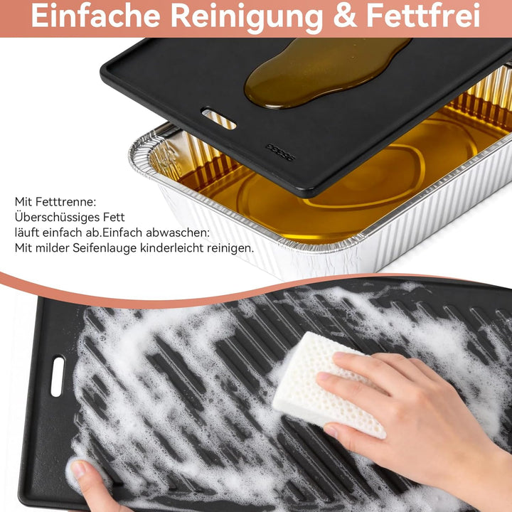 Gusseisen Grillplatte für alle RÖSLE VIDERO G2-, G3-, G4- und G6-Modelle (ab Modelljahr 2021), 45 x