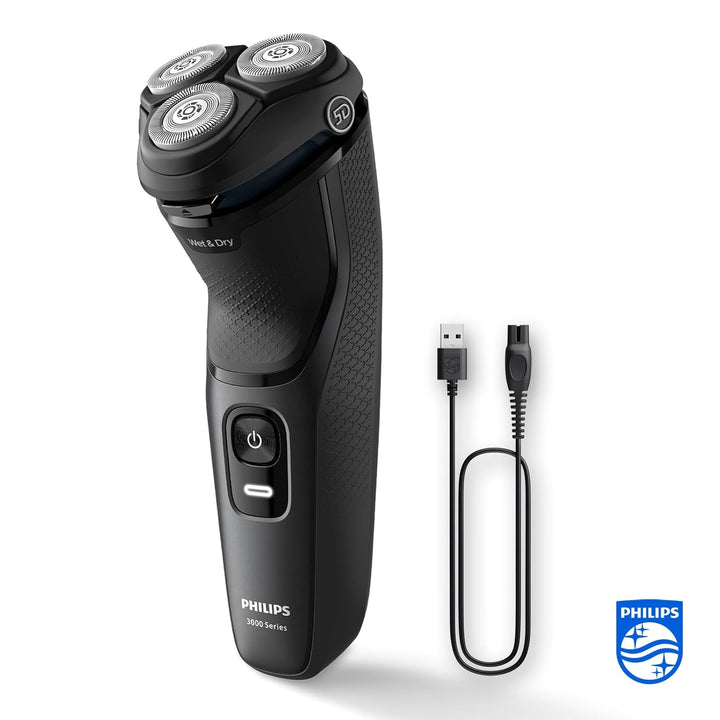 Philips Shaver Series 3000 – Elektrischer Nass- und Trockenrasierer für Männer, mit SkinProtect-Tech