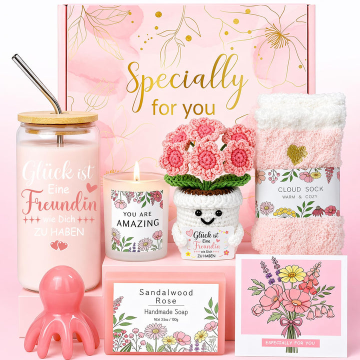 Beste Freundin Geschenke, Trinkgläser Geburtstagsgeschenk für Freundin Schwester,Geschenkideen für F