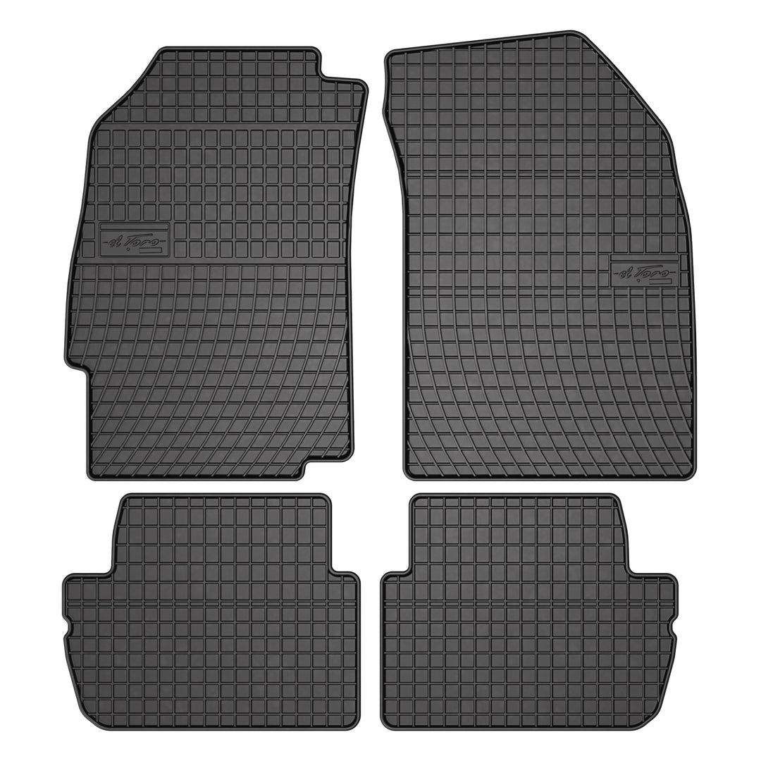 FROGUM EL Toro Gummimatten Ganzjähriges-Set von Autofussmatte Auto Fussmatten für Chevrolet Spark IV