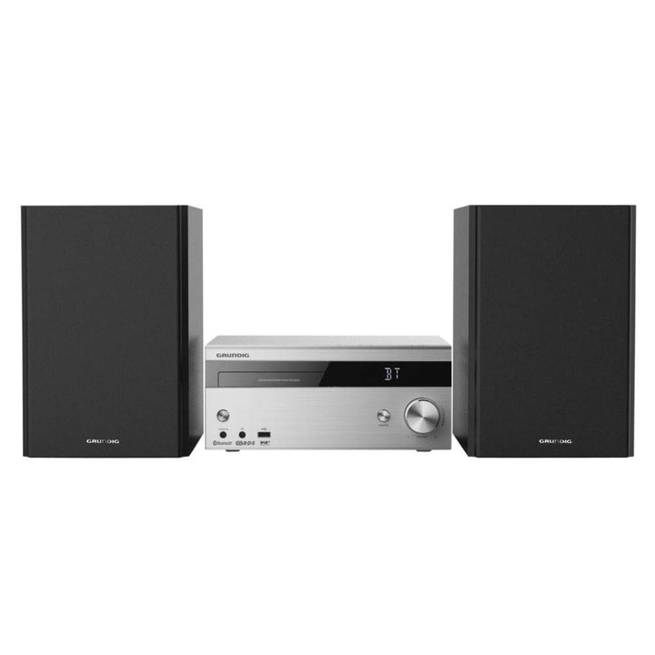 Grundig CMS 4000 BT DAB HiFi System Silber, mit Bluetooth FM/DAB+ 100 Watt RMS Single, FM/DAB+ 100 W