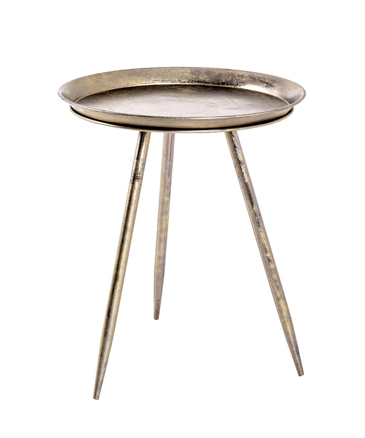 HAKU Möbel Beistelltisch, Metall, Bronze, Ø 44 x H 54 cm Ø 44 x H 54 cm Bronze, Ø 44 x H 54 cm Bronz