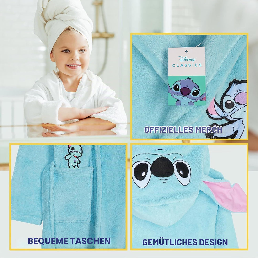 Disney Kinder-Bademantel, Lilo und Stitch, König der Löwen, Mickey-Bademantel, Mädchen, Jungen, Gesc