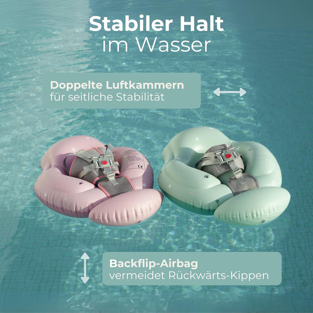 BJORKI® Schwimmring Baby – Stabil & sicher auf dem Wasser – Mitwachsender Schwimmreifen ab 6 Monate