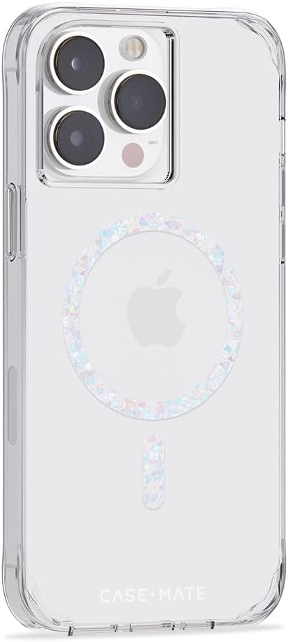 Case-Mate iPhone 14 Pro Max Hülle – Clear Twinkle Diamond [3 m Fallschutz] [Kompatibel mit MagSafe]