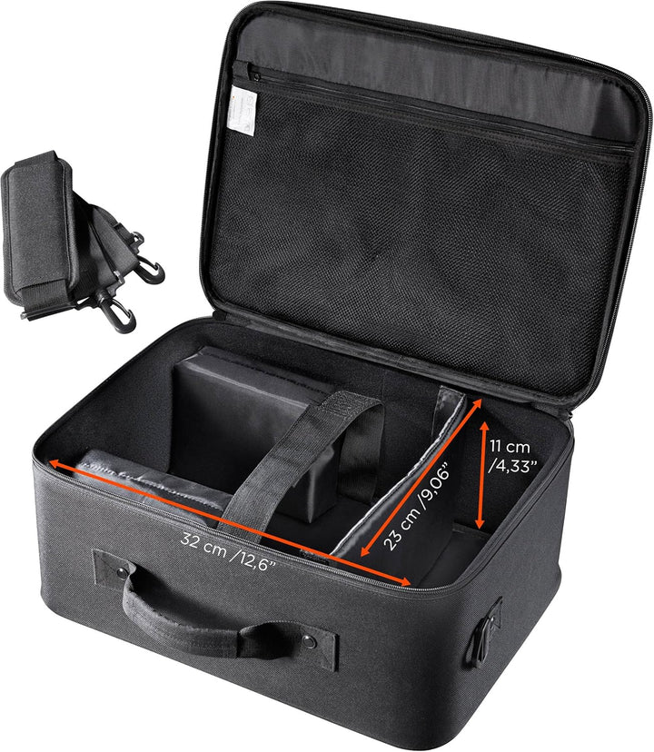 celexon Beamertasche Economy - 32x23x10 cm - Hartschalenrahmen - wasserabweisend & abwaschbar - 100%
