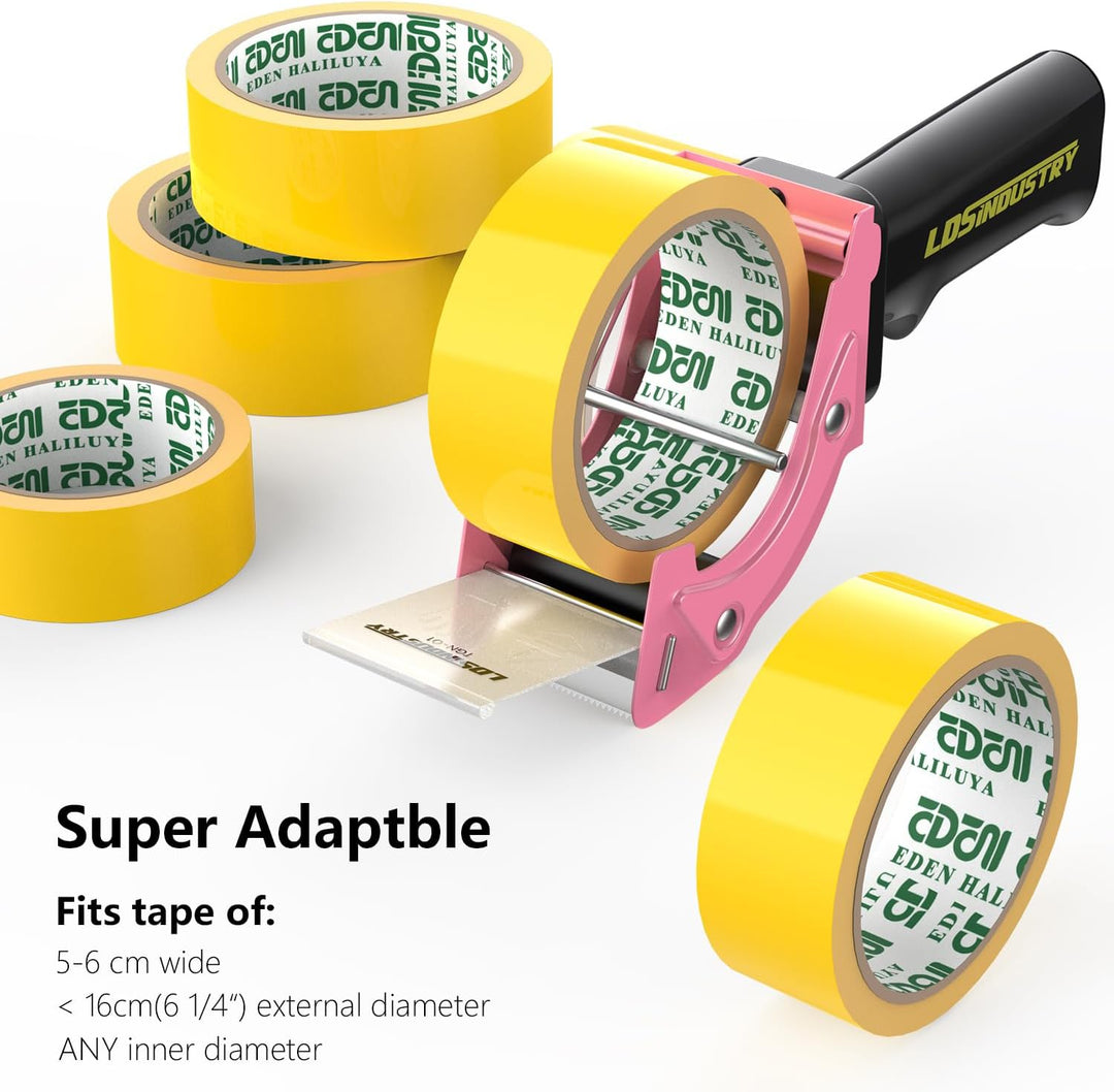 Schnellwechsel-Klebebandabroller mit Klebeband und extra Klinge, 50 mm, leicht, ergonomisch, industr