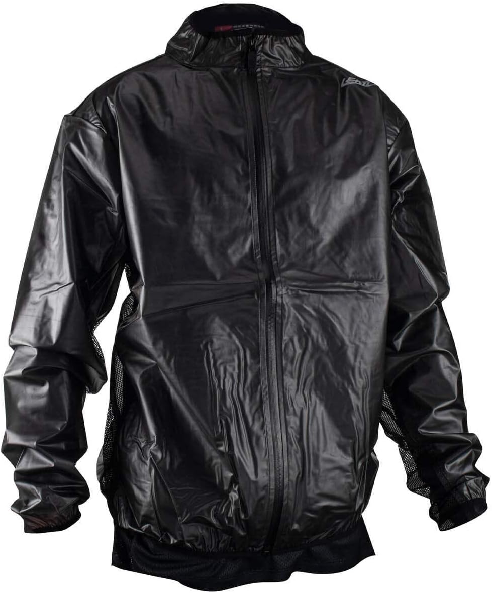 Leatt MTB-Regenjacke RaceCover Smoke XL Schwarz, XL Schwarz
