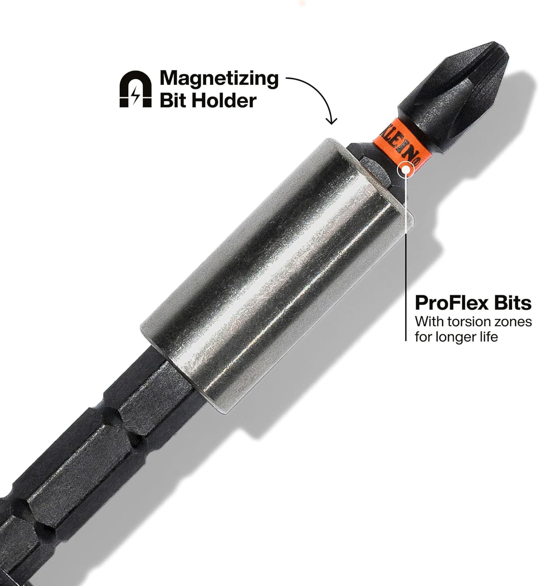 Klein Tools 32308 Multi-Bit-Schraubendreher, schlagfest, 8-in-1 verstellbar, magnetisches Werkzeug m