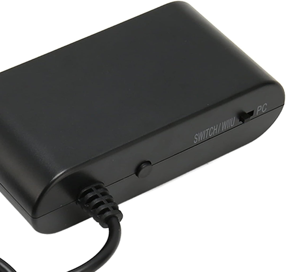 GC Adapter für Switch für Wii U-PC, Tragbarer 3-in-1-GC-Controller-Adapter, 4 Ports, Game-Controller