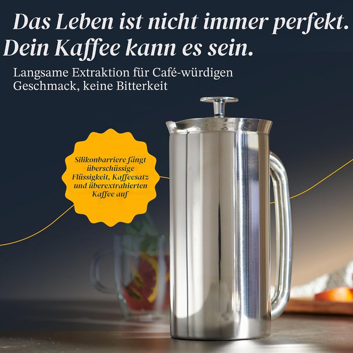 ESPRO – P7 French Press – doppelwandiger, isolierter Kaffee- und Teebereiter aus Edelstahl mit Mikro