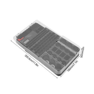 1 Pc Batteriespeicher 104 Grids Batterie Aufbewahrungsbox Battery Organizer Batterie Box mit Batteri