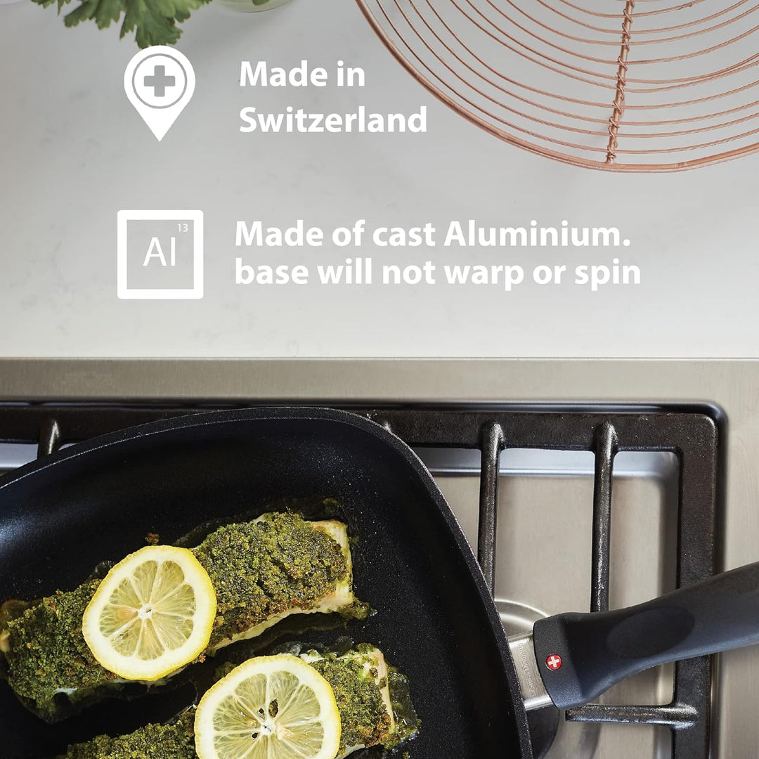 Swiss Diamond HD Induction Square Grill Pan - 11" x 11" (28 cm x 28 cm)