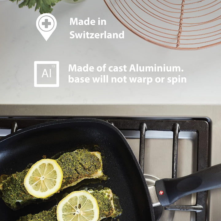 Swiss Diamond HD Classic Nonstick Induction Sauce Pan w/ Lid - 3.2 Qt. (8") 20 cm Grau, 20 cm Grau