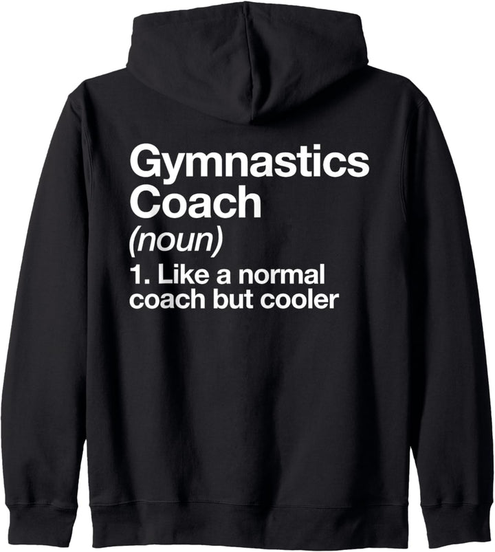 Gymnastiktrainer Funny Sports Definition Coach Kapuzenjacke