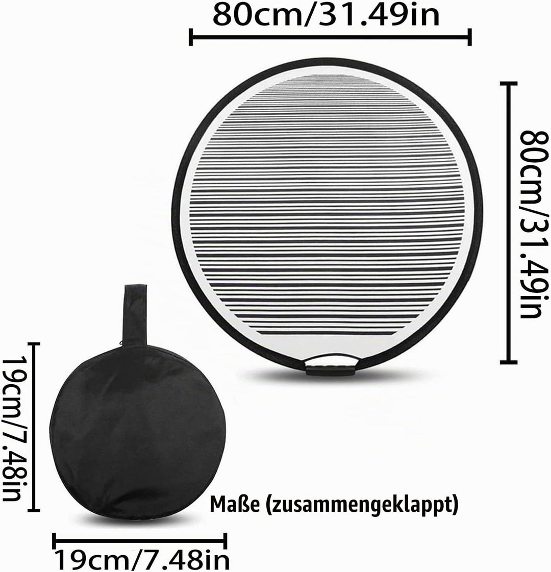 Dellensegel, Dellen Reflektor Kfz, Dellen Reflektor, (80cm) | Dellenreflektorboard, für Die Karosser