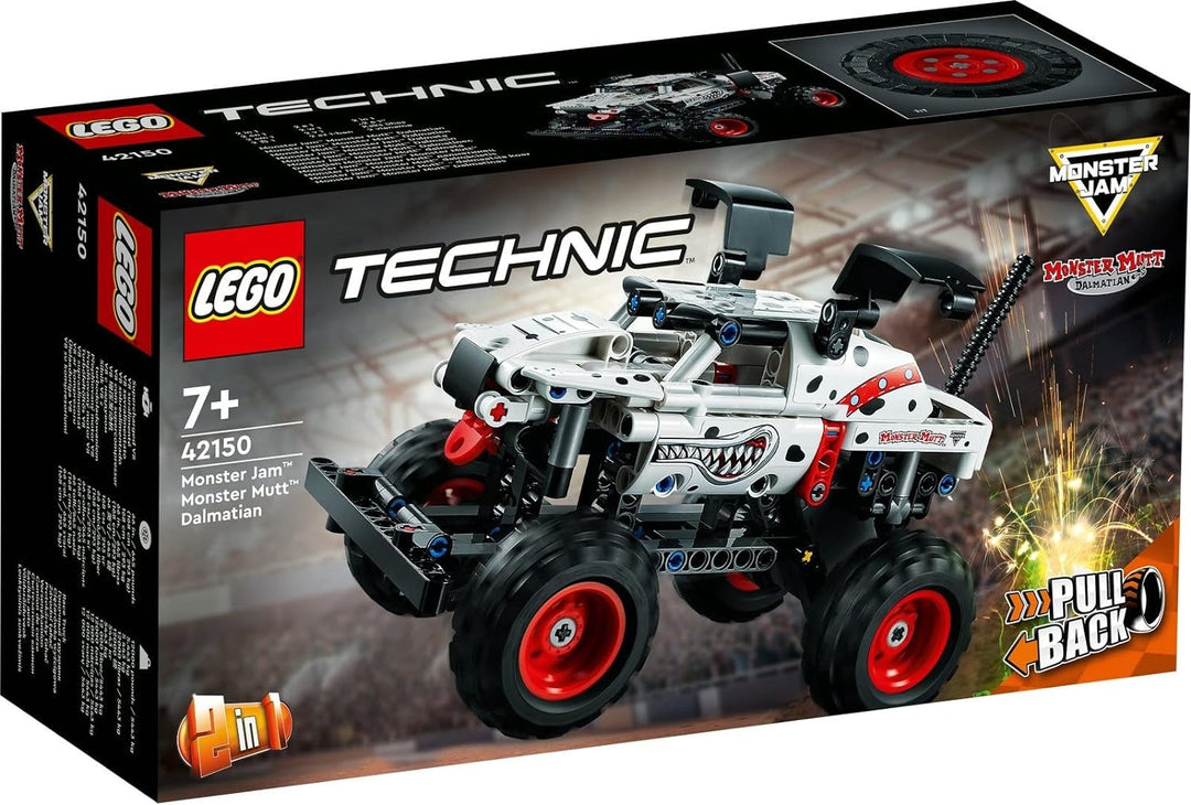 Lego Technic 4er Set: 42118 Monster Jam Grave Digger, 42149 Monster Jam Dragon, 42150 Monster Jam Mo