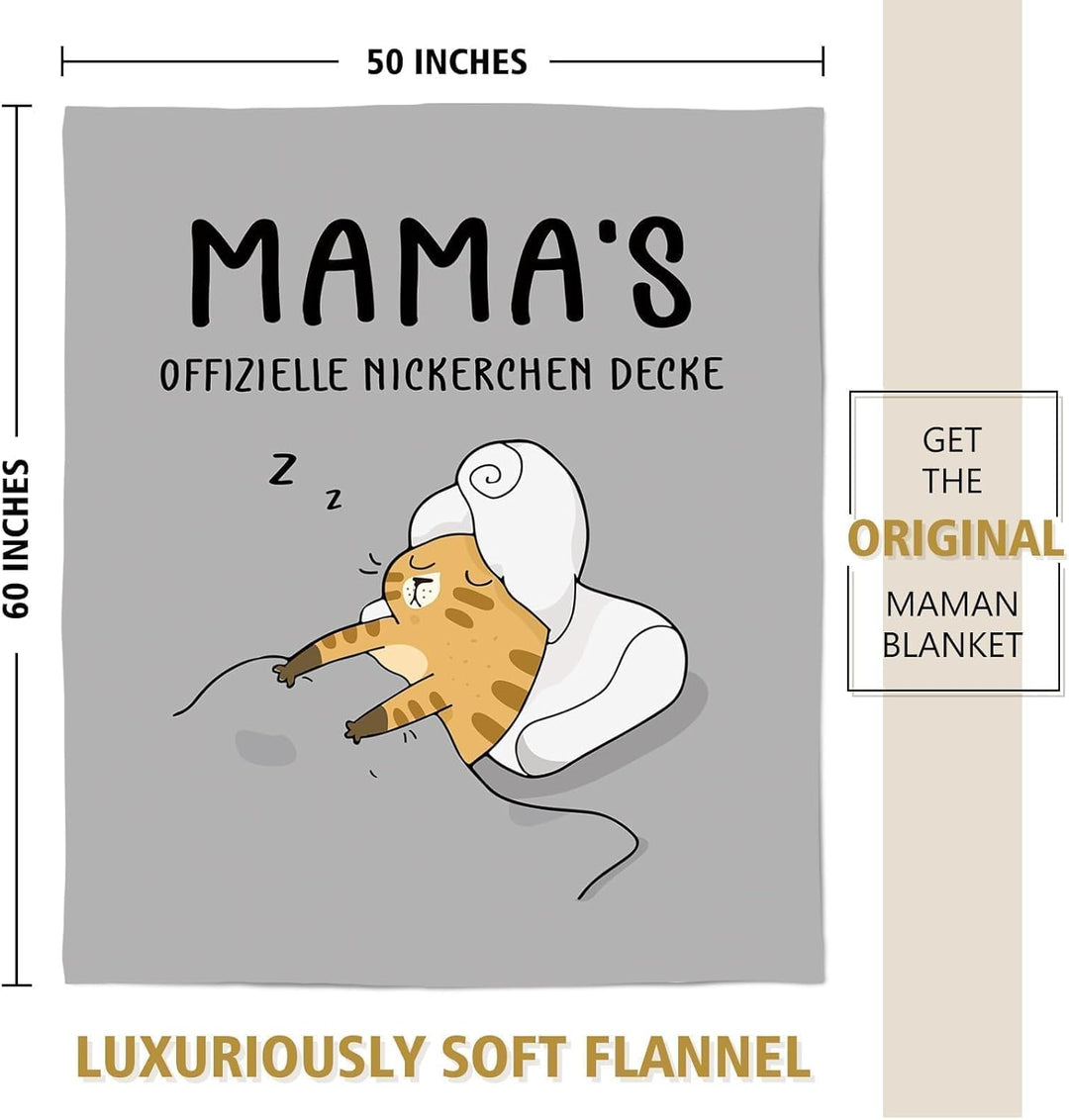 Juratar® Weihnachten Geschenke für Mama, Personalisierte Decke Geburtstagsgeschenk für Mama, Kuschel