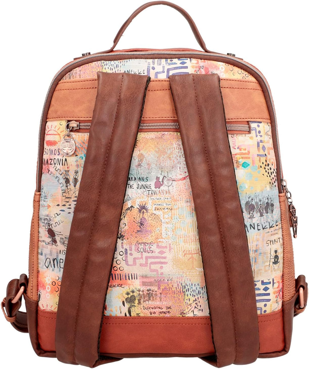 Anekke Damen Doppelfach Rucksack für unterwegs, bunt